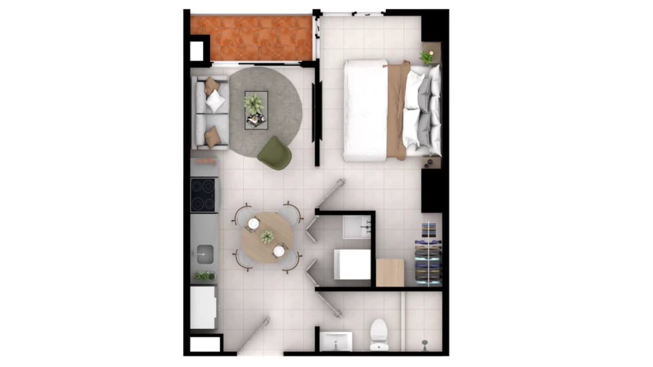 Apartamento estudio en venta MINERVA Zona 2 (D) — foto 9 de 10