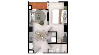 Apartamento estudio en venta MINERVA Zona 2 (D) — miniatura 9 de 10
