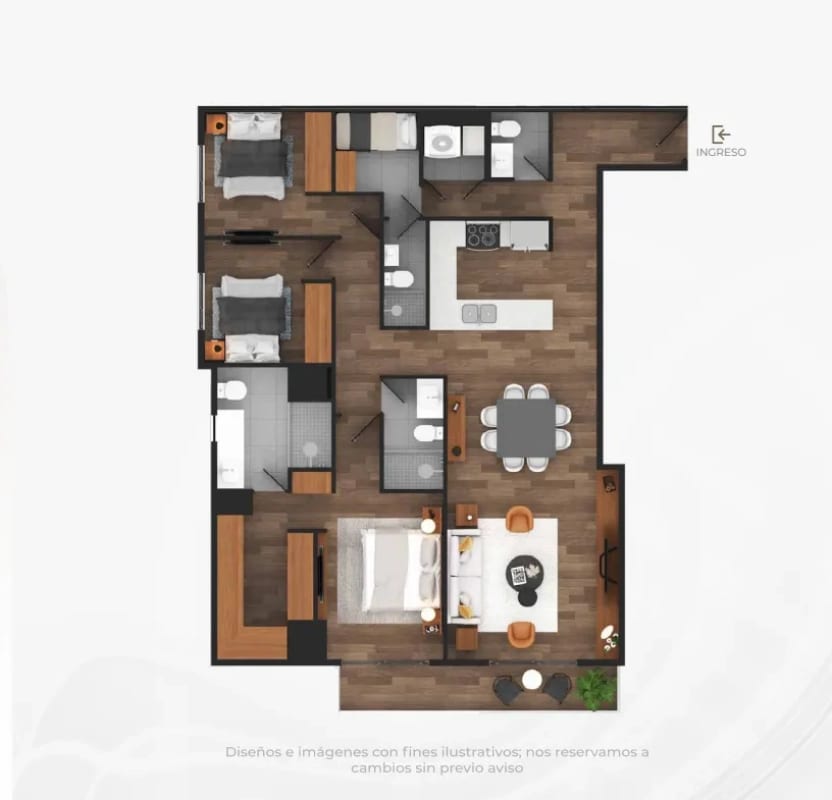 Apartamento en venta Modelo 02 CASALINI LOS ARCOS Zona 10 (D) — foto 8 de 8