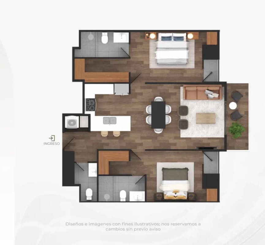 Apartamento en venta Modelo 02 CASALINI LOS ARCOS Zona 10 (D) — foto 8 de 8