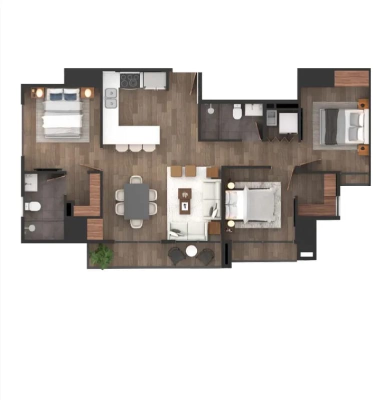 Apartamento en venta Modelo 5 CASA TAURE Zona 10 (D) — foto 6 de 7